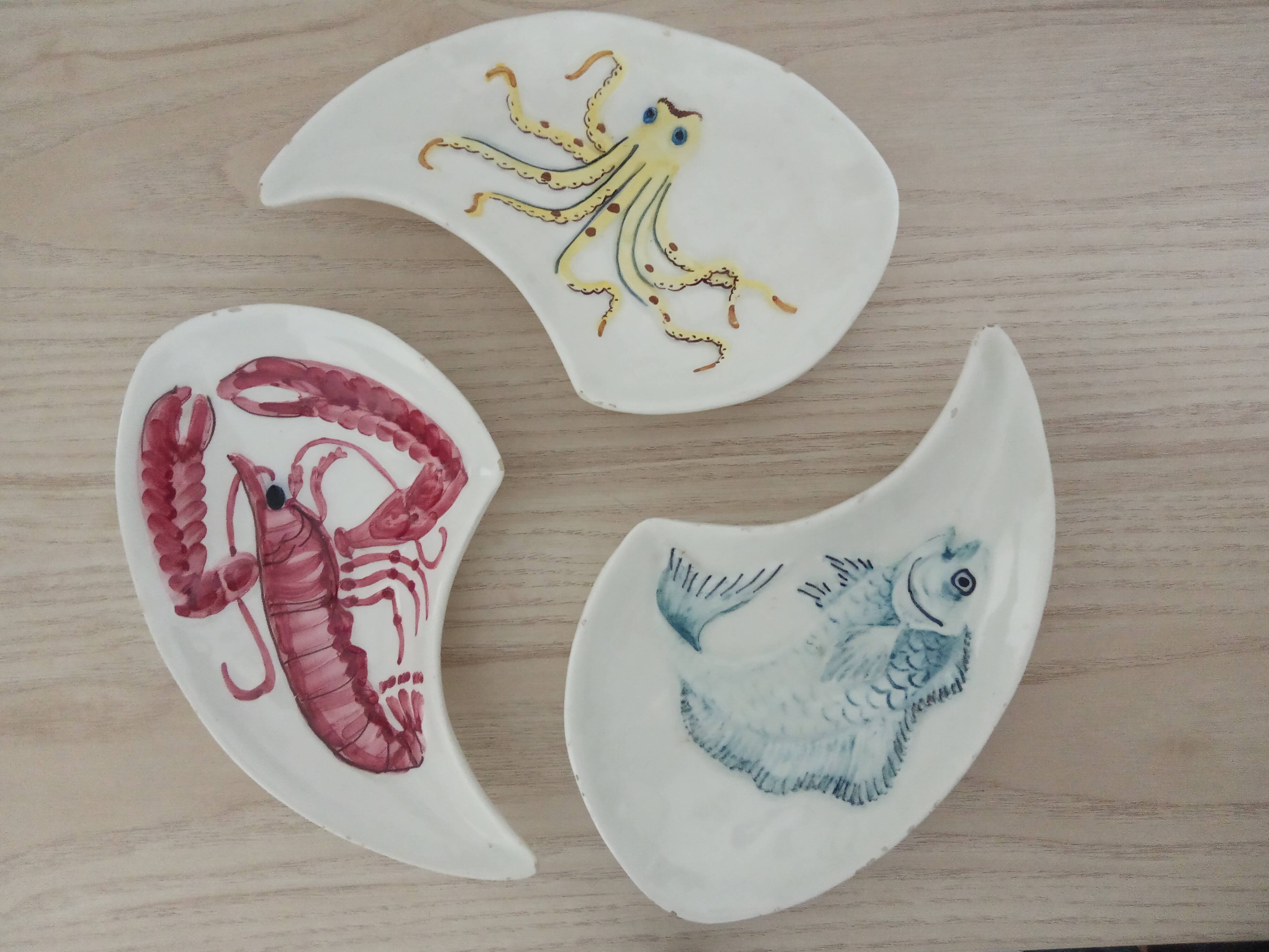 Lot de 3 plats apéritif.