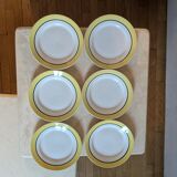 Six vintage dinner plates