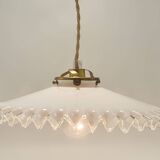 Opaline glass pendant light