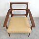 Mid Century Modern armchair in beech with zig-zag fabric, Denmark 1960s