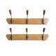 Pair of vintage wall coat racks - 3 hooks