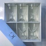 Set of 6 crystal stemmed glasses - large model - JG DURAND