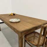 Pine farm table, spindle legs