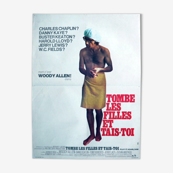 Original movie poster "Fall girls and shut up" Woody Allen