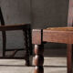 Set of 6 neo-Basque mulched chairs in the taste of Victor Courtray