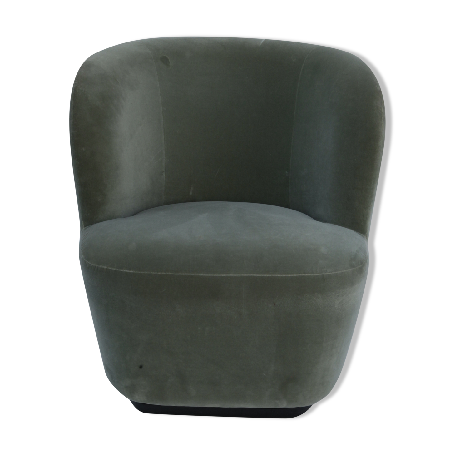 Velvet armchair swivel