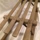 Luge vintage en bois une personne