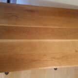 Bistro table with oak tray