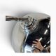 Vintage chrome arc lamp with marble base KARE