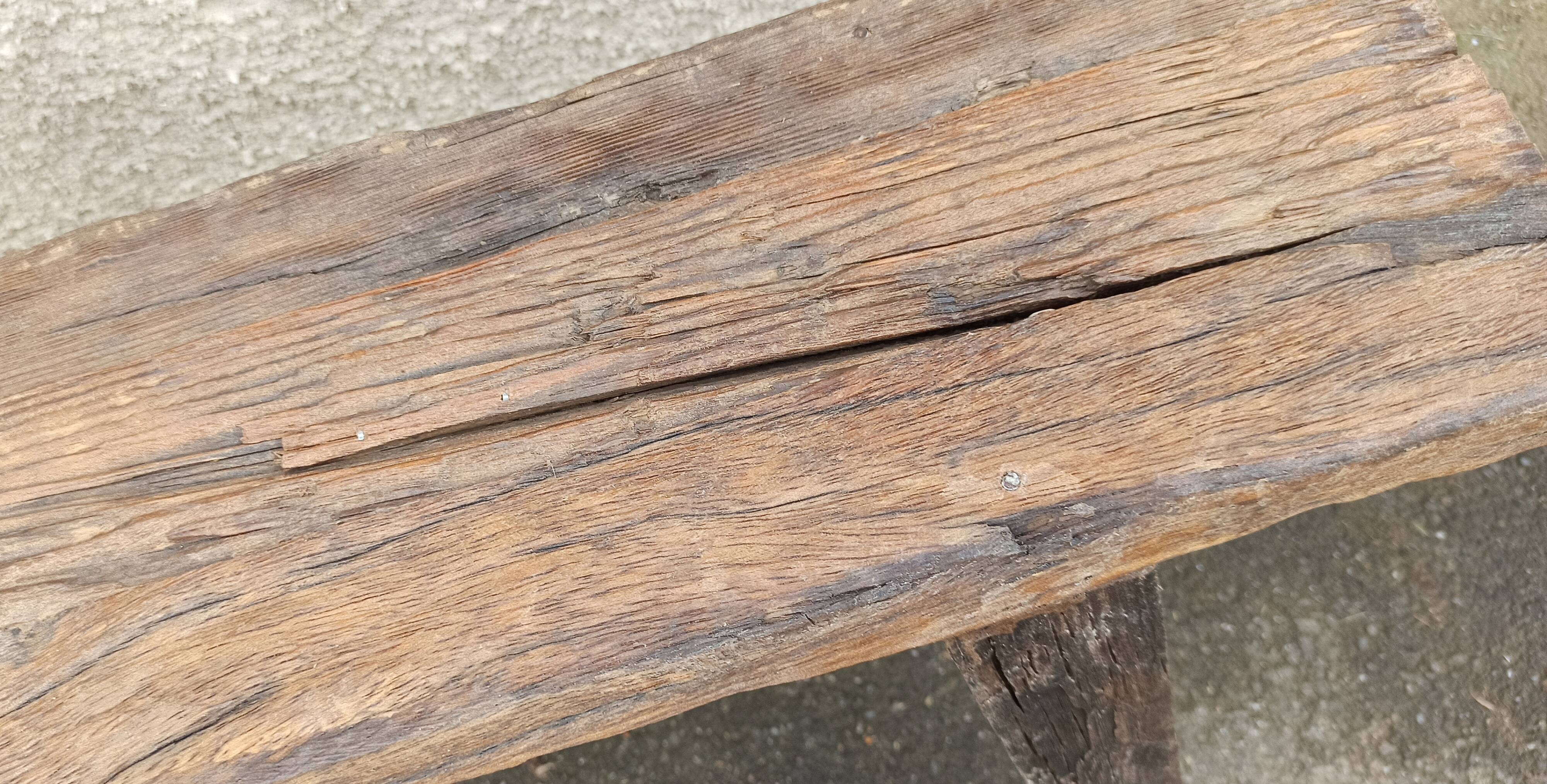 Old wooden bench