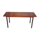 Modernist bench with teak slats
