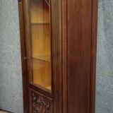 Display cabinet / Antique Renaissance-style bookcase – Carved wood – H 190 cm
