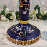 Gien candlestick cut into lamp base