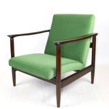 Light Green Velvet GFM-142 Armchair by Edmund Homa, 1970s