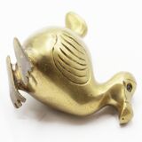 Bird statue dodo in brass