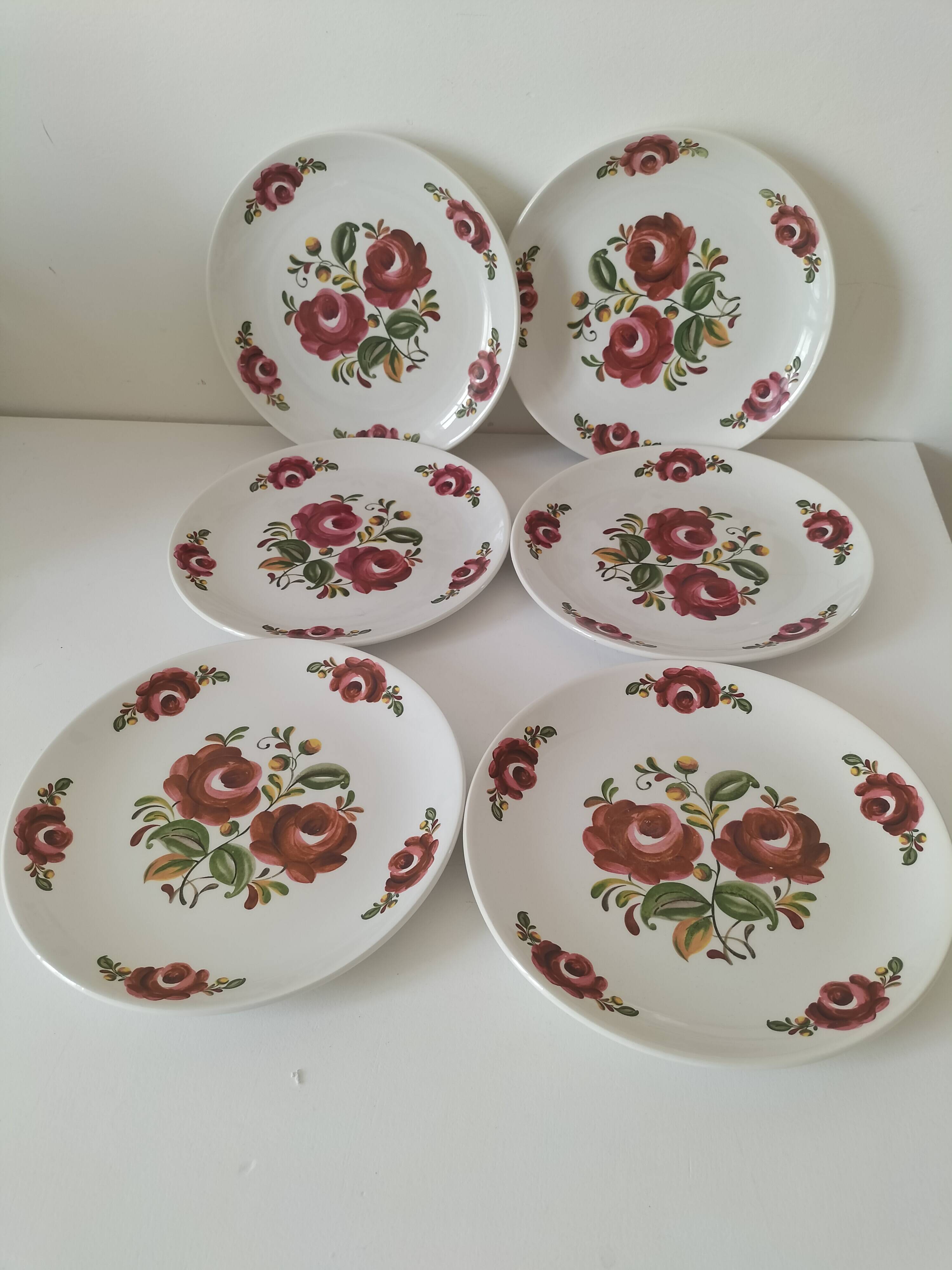 Set of 6 Moulin des Loups plates – Ottawa model