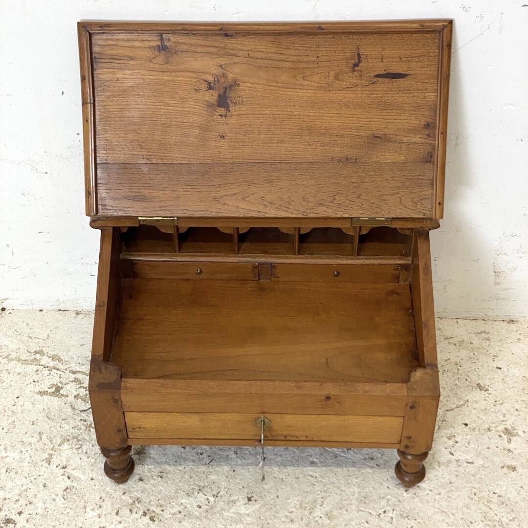Vintage 1950s solid wood table writing desk