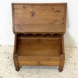 Pupitre Ecritoire de table en bois massif vintage 1950