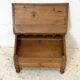 Vintage 1950s solid wood table writing desk