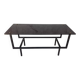 Table basse métal et verre 1950