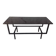 Table basse métal et verre 1950