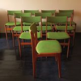 Set of 10 danish teak dining chairs by Erik Buch, 1960