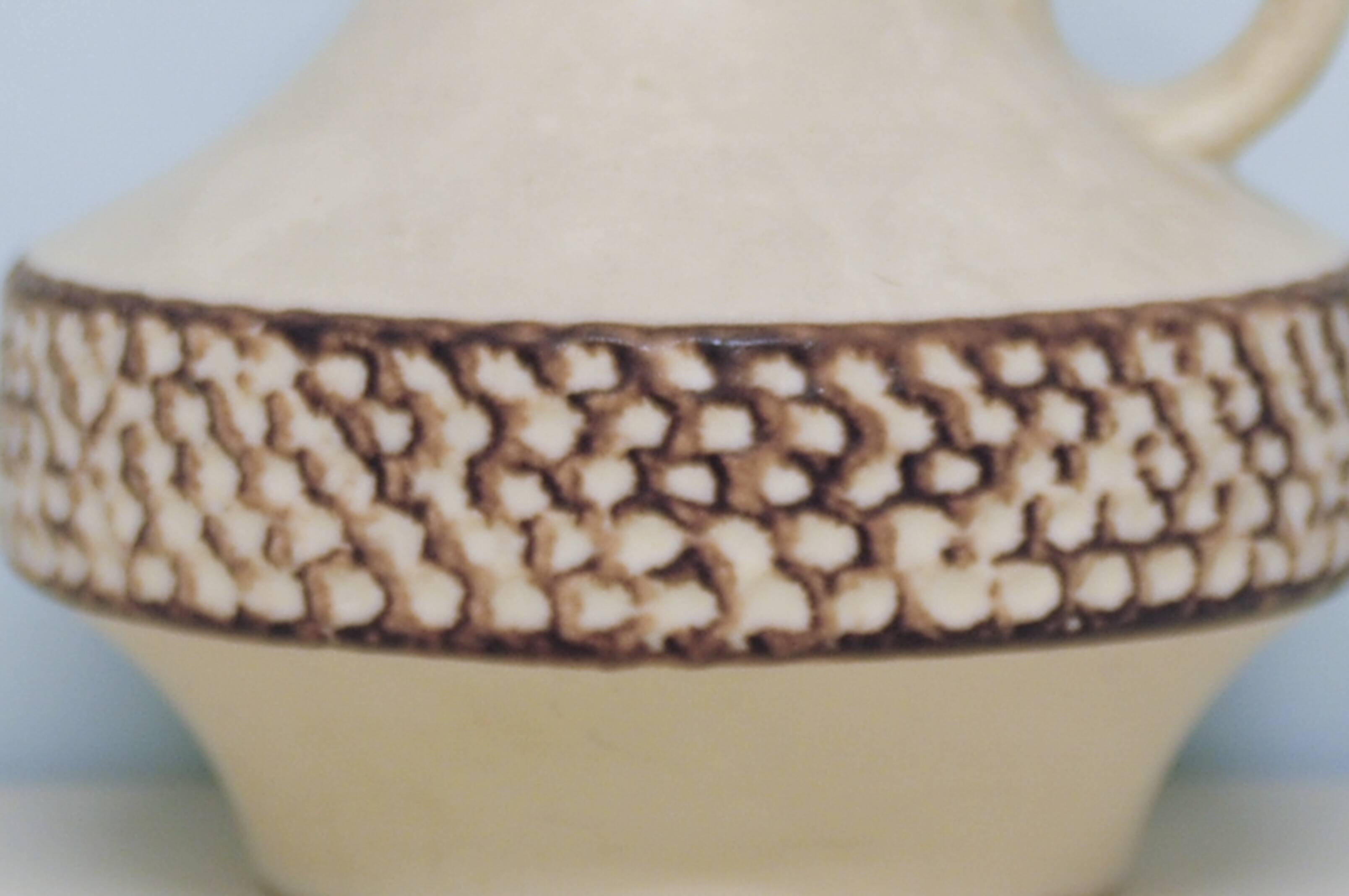vintage beige jug vase West Germany Steuler
