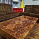 Wooden burl coffee table, Italian design by Roche Bobois, 1970s.