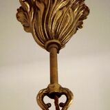 Stunning French Antique Art Nouveau Quality Bronze 6 Light Chandelier 3899