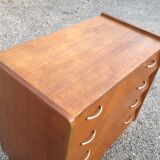 Vintage chest of drawers from the 60s with compass feet