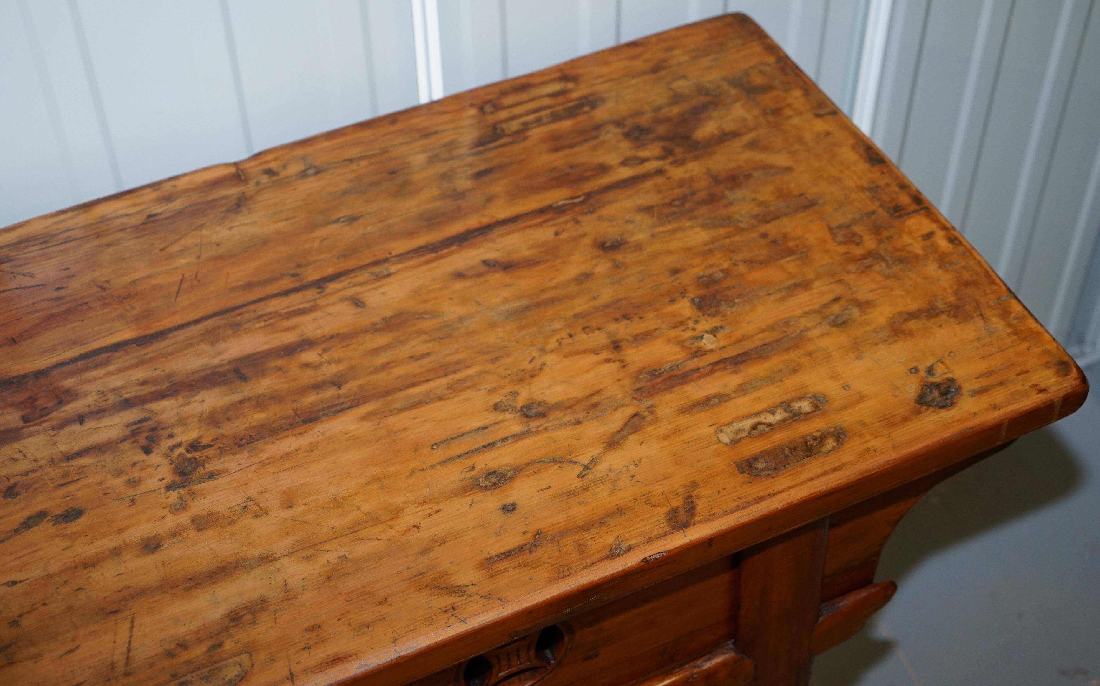 Antique Chinese altar buffet in solid teak