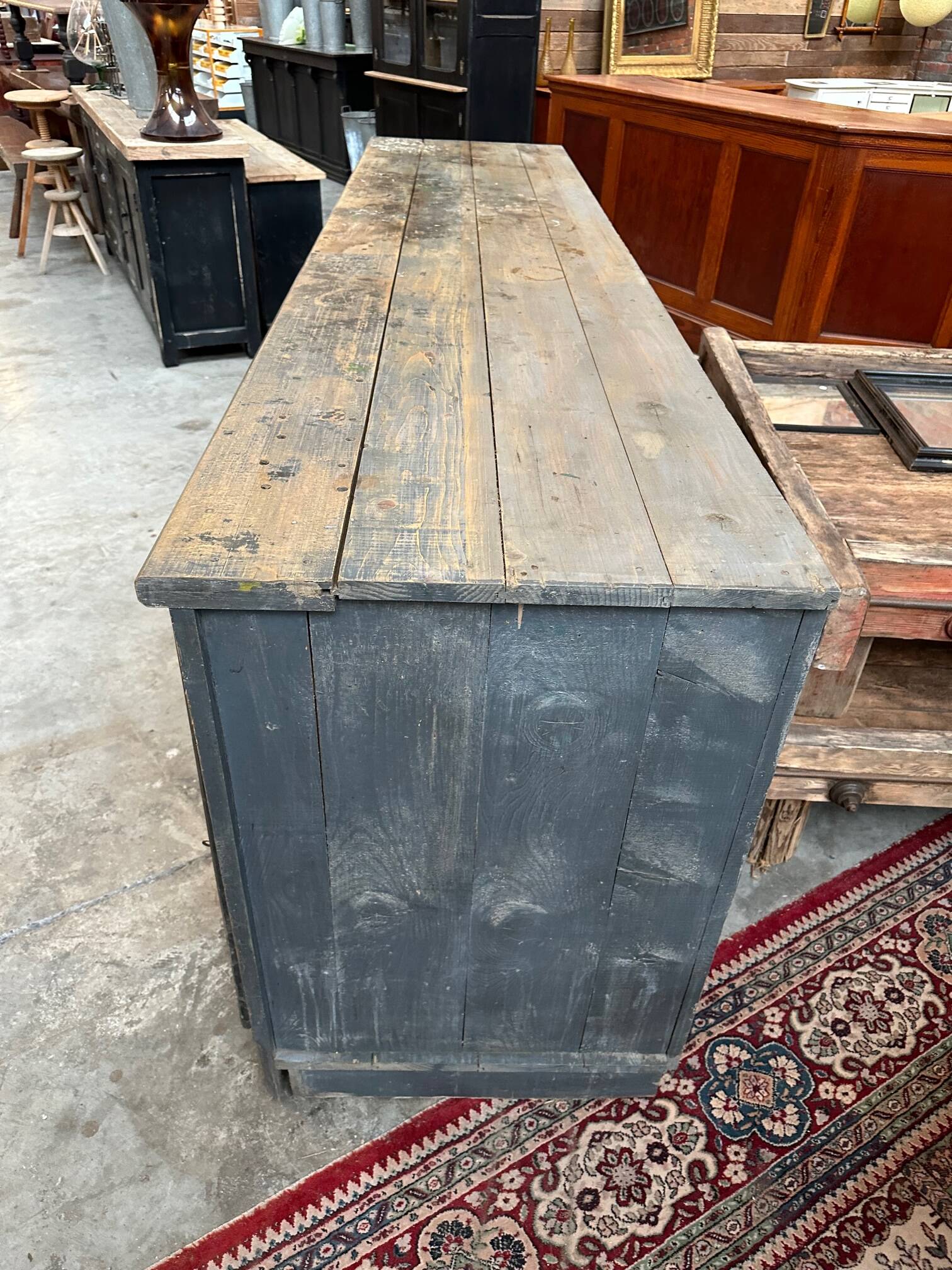 Large 20th century workshop furniture