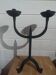 Brutalist chandelier in wrought iron.
