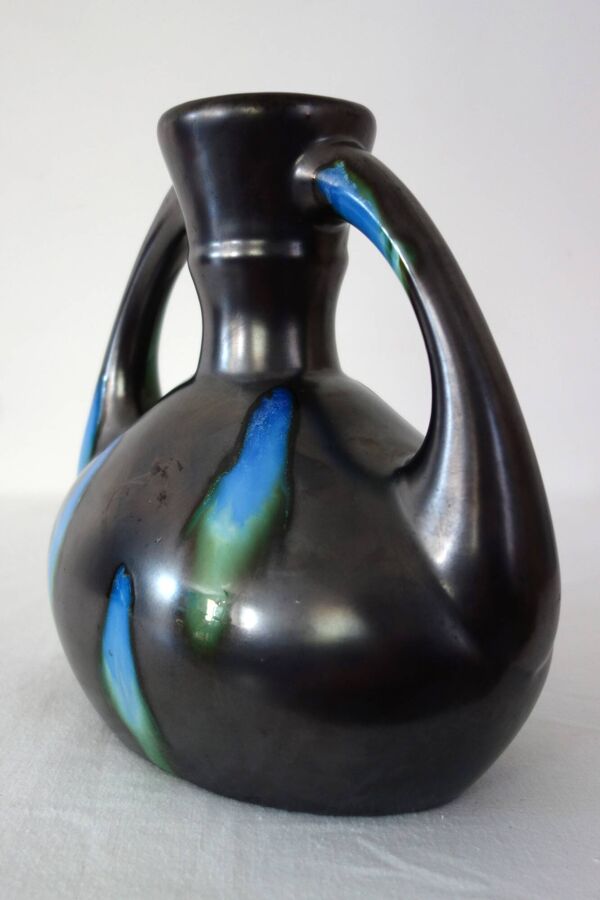Vase céramique flammée signé De Bruyn Five Lille