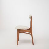 Chaise de salle à manger vintage du milieu du siècle par Rajmund Hałas, restaurée