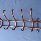 Wall-mounted coat rack by Thonet, 1890, 5 hooks, "Oak" style