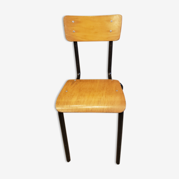 School chair wood & metal