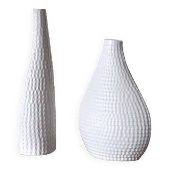 2 vases en céramique modèle Reptil conçu par Stig Lindberg