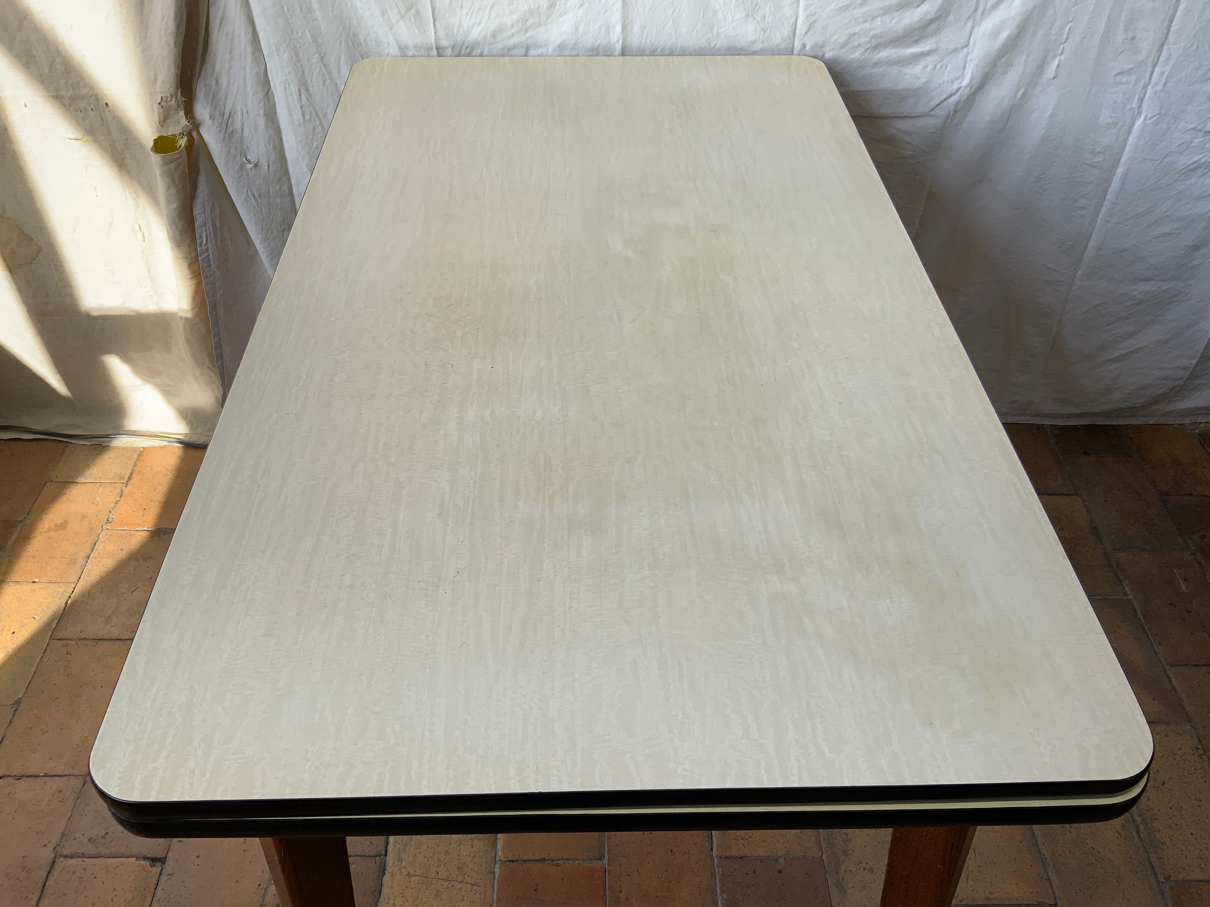 Formica kitchen table and wood