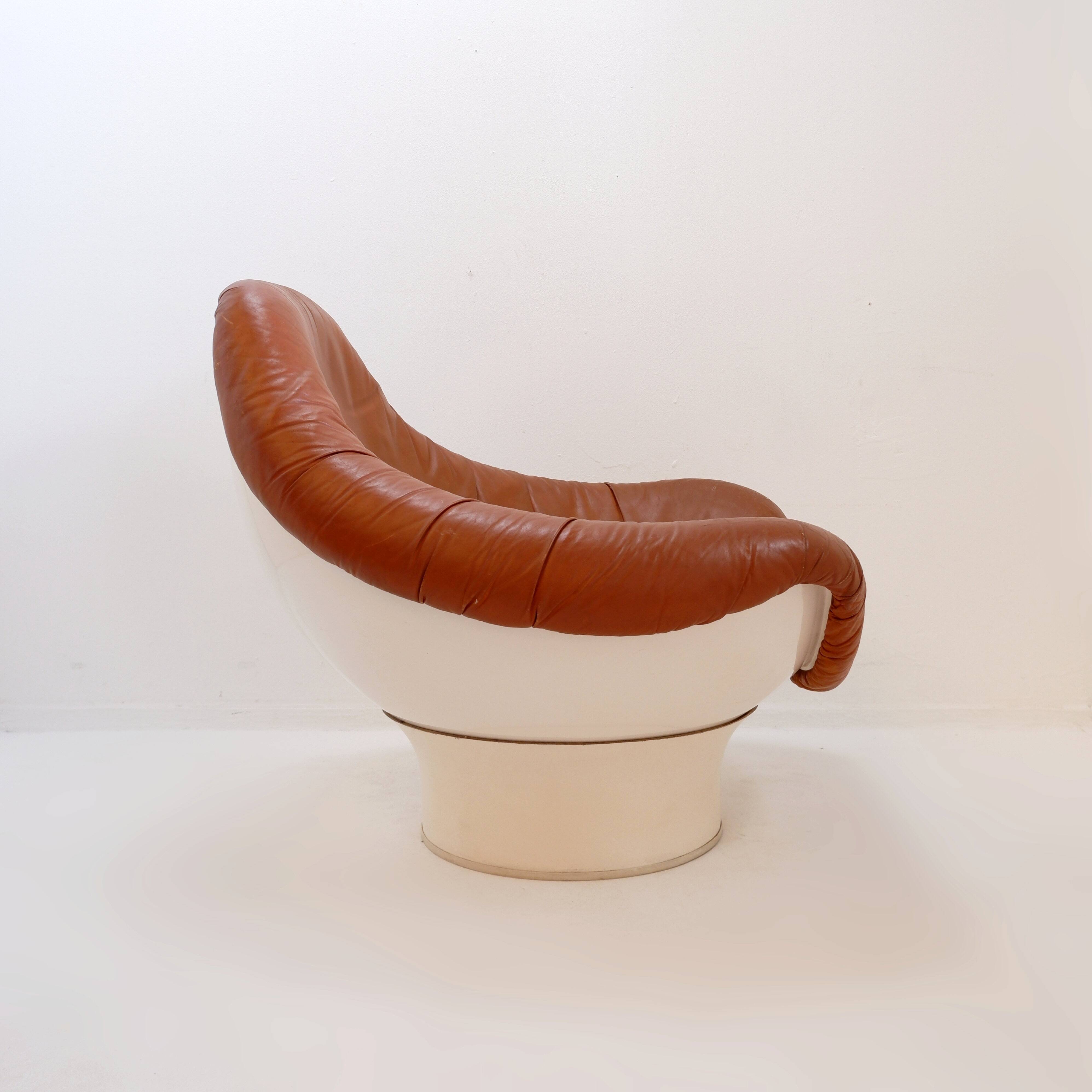 "Rodica" lounge chair by Mario Brunu for Comfort Italy, 1968