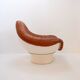 "Rodica" lounge armchair by Mario Brunu for Comfort Italy, 1968
