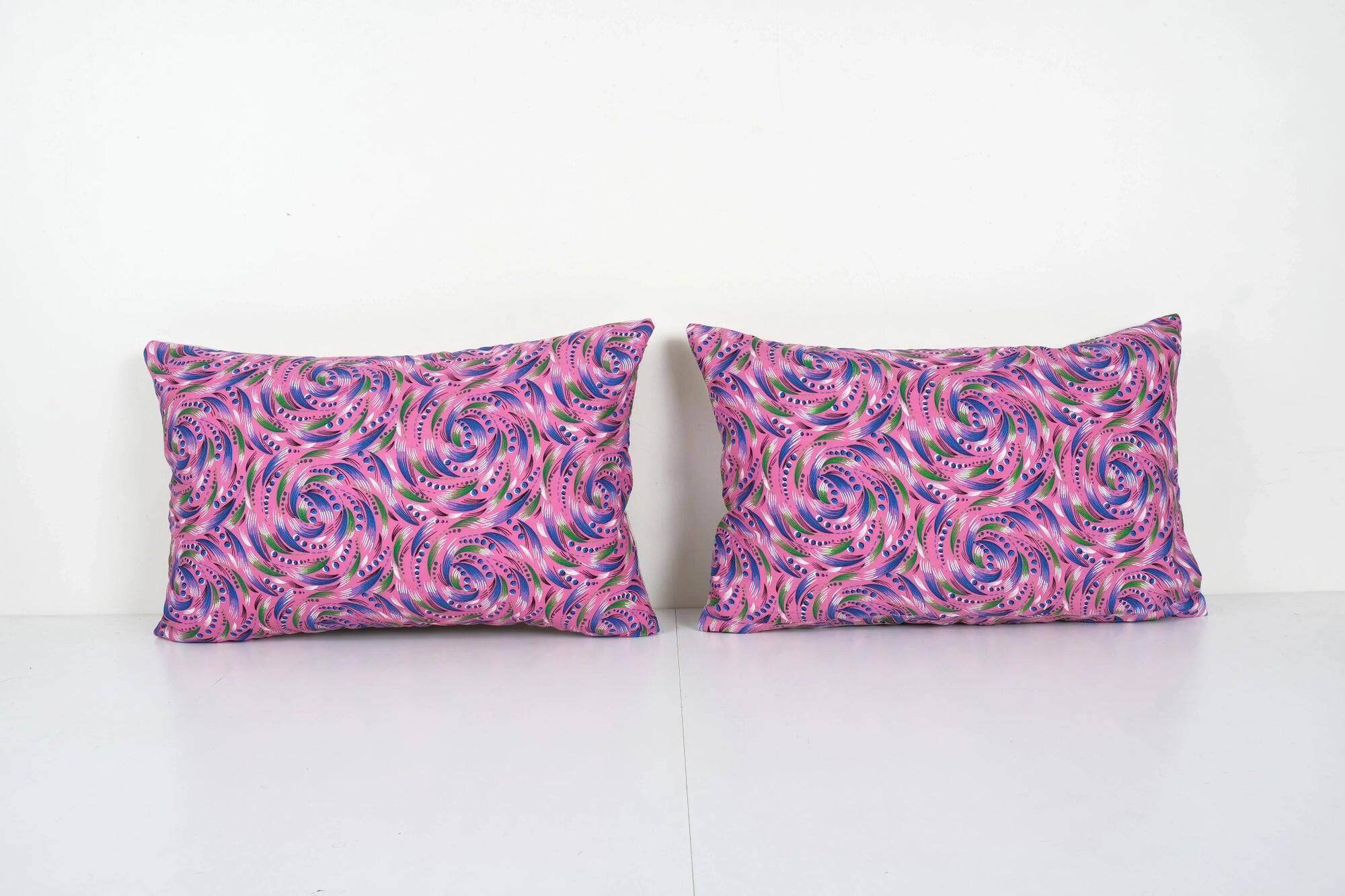 Set of 2 vintage Turkish cushion covers 58x38 cm