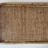 Rattan serving tray