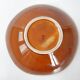 Vintage cup dish Digoin Sarreguemines 1960 mahogany