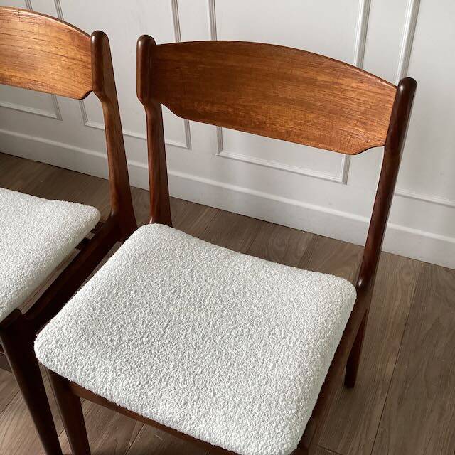 Pair of teak chairs by Erik Buck