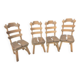 Scandinavian brutalist chairs