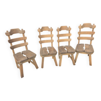 Chaises brutaliste scandinave