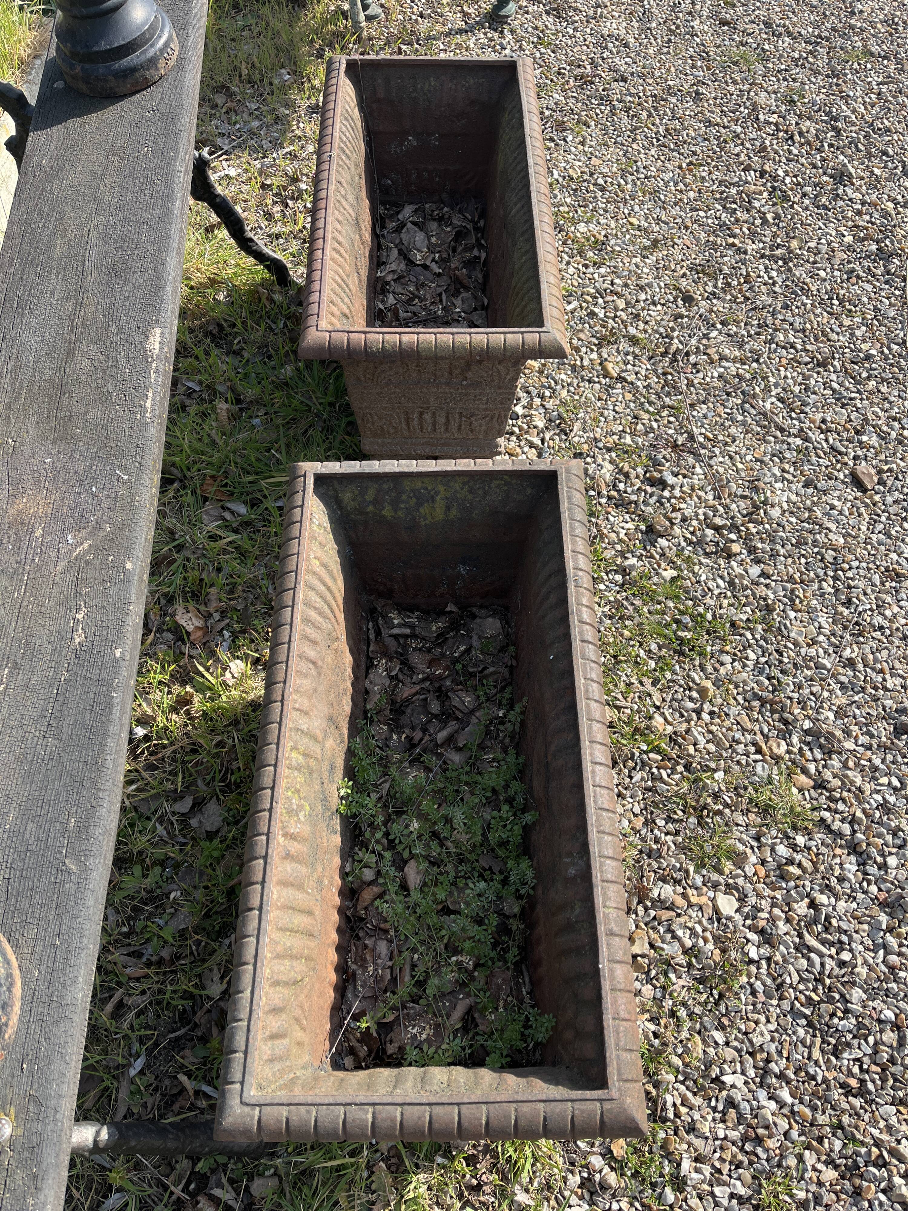 NIII cast iron planters