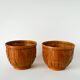 Paire de cache-pots en osier / rotin, 1970