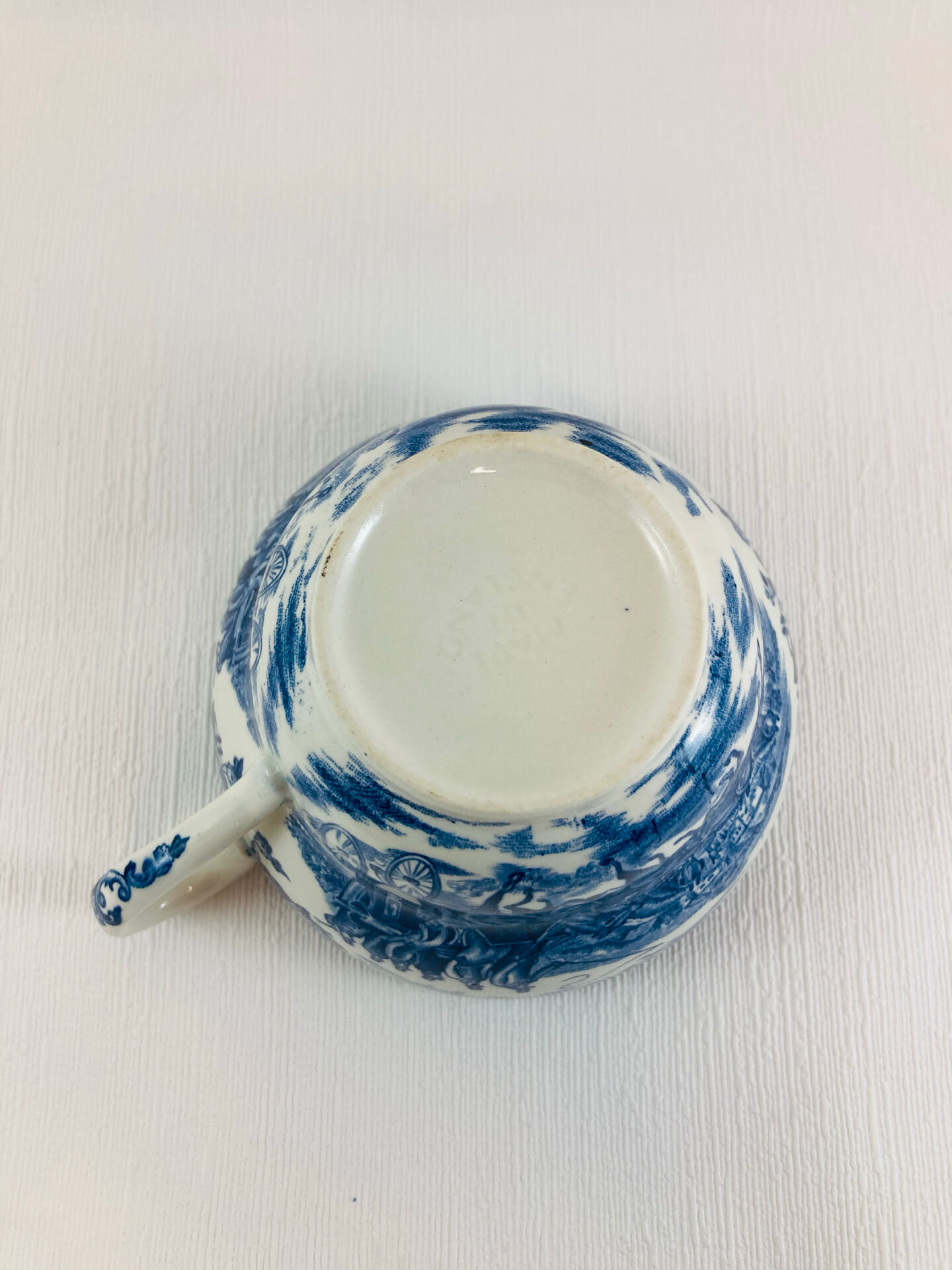 Breakfast Cup and Saucer Coaching Scenes Blue by Johnson Bros